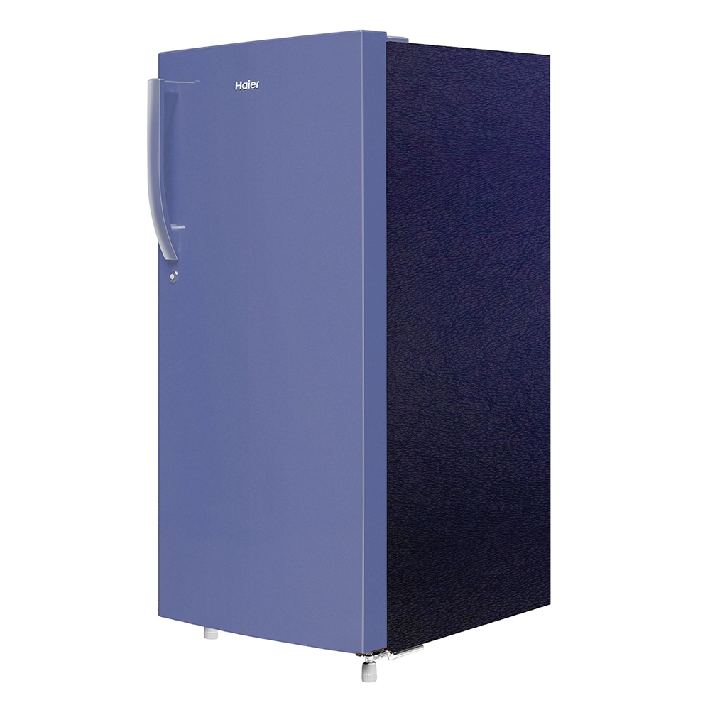 Haier 190L 2 Star Direct Cool Single Door Refrigerator with Toughened Glass Shelf in Stylish radish Blue finish HRD-2102BRB-P